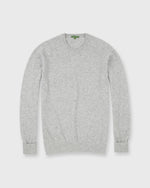 Load image into Gallery viewer, Classic Crewneck Sweater in Pale Heather Grey Cashmere