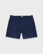 Load image into Gallery viewer, Zip-Front Standard Swim Short in Navy Nylon