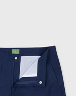 Load image into Gallery viewer, Zip-Front Mid-Length Swim Short in Navy Nylon