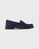 Load image into Gallery viewer, Lug Sole Loafer in Navy Suede