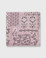 Load image into Gallery viewer, Cotton Print Pocket Square in Pink Patchwork Paisley