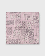 Load image into Gallery viewer, Cotton Print Pocket Square in Pink Patchwork Paisley