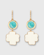 Load image into Gallery viewer, Eylin Earrings in Amazonite/Ivory