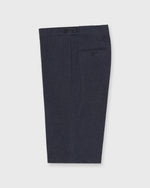 Load image into Gallery viewer, Side-Tab Dress Trouser in Char Blue Mix Stretch Flannel