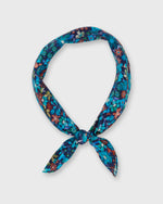 Load image into Gallery viewer, Anyway Scarf in Blue Dreams Of Summer Liberty Fabric Silk