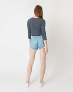 Load image into Gallery viewer, Track Short in Blue/Mint Betsy Berry Liberty Fabric
