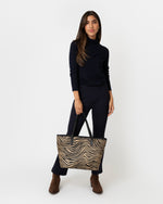 Load image into Gallery viewer, Tote Bag in Zebra Calf Hair