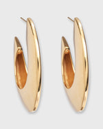 Load image into Gallery viewer, Saucer Hoop Earrings in Gold