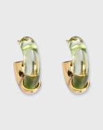 Load image into Gallery viewer, Infinity Hoop Earrings in Lime

