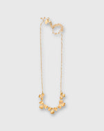 Load image into Gallery viewer, Clover Necklace in Hammered Brass
