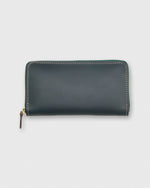 Load image into Gallery viewer, Zip Wallet in Dark Green Leather
