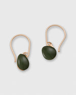 Load image into Gallery viewer, Small Drop Earrings in Forest Porcelain