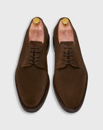 Load image into Gallery viewer, Five-Eyelet Blucher in Chocolate Suede