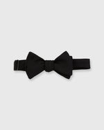 Load image into Gallery viewer, Formal Bow Tie Black Silk Faille