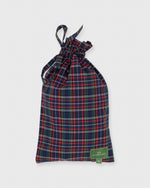 Load image into Gallery viewer, Button-Front Boxer Short in Navy Tartan Poplin