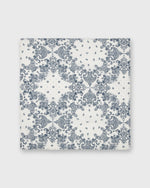 Load image into Gallery viewer, Bandana in White/Blue Paisley