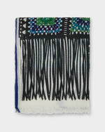 Load image into Gallery viewer, Granny Scarf in Green/Blue