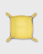 Load image into Gallery viewer, Two-Tone Soft Small Square Tray in Citron/Military Leather