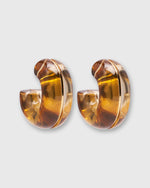 Load image into Gallery viewer, Halo Hoop Earrings in Champagne