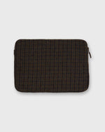 Load image into Gallery viewer, Laptop Case in Forest/Blue/Merlot Plaid Harris Tweed