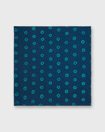 Load image into Gallery viewer, Bandana in Navy/Surf Button Batik