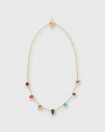 Load image into Gallery viewer, Five Mini Charm Necklace in Rainbow