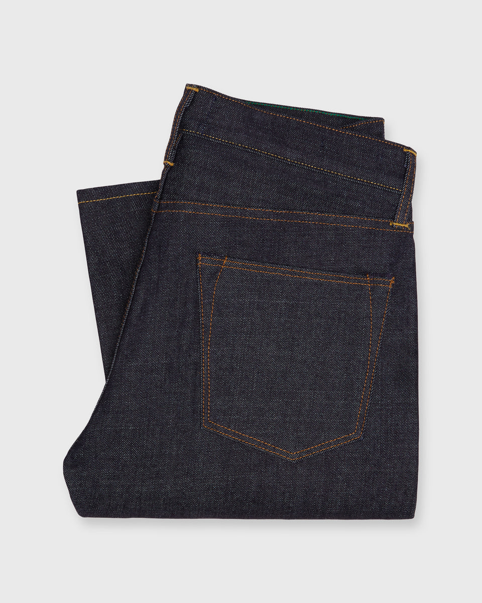 Slim Straight Jean in Japanese Selvedge Rigid Denim