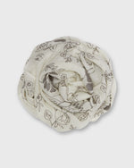 Load image into Gallery viewer, Platinum Scarf in Ivory/Grey