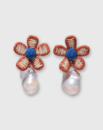 Load image into Gallery viewer, Crown Daisy Clip-On Earrings in Multi