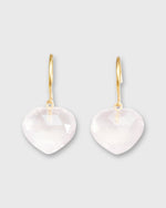 Load image into Gallery viewer, Heart Earrings in Rose Quartz