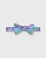 Load image into Gallery viewer, Silk Bow Tie in Light Blue Kinsey Stripe