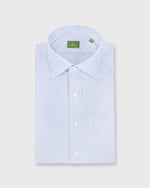 Load image into Gallery viewer, Spread Collar Dress Shirt Blue Stripe End-On-End