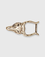 Load image into Gallery viewer, Horned Belt Buckle Brass
