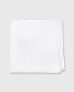 Load image into Gallery viewer, Hem-Stitched Pocket Square White Linen