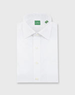Load image into Gallery viewer, Spread Collar Dress Shirt White Poplin

