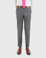 Load image into Gallery viewer, Dress Trouser Mid-Grey Lightweight Twill