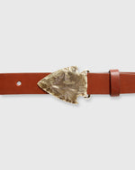 Load image into Gallery viewer, Arrowhead Belt Buckle Brass