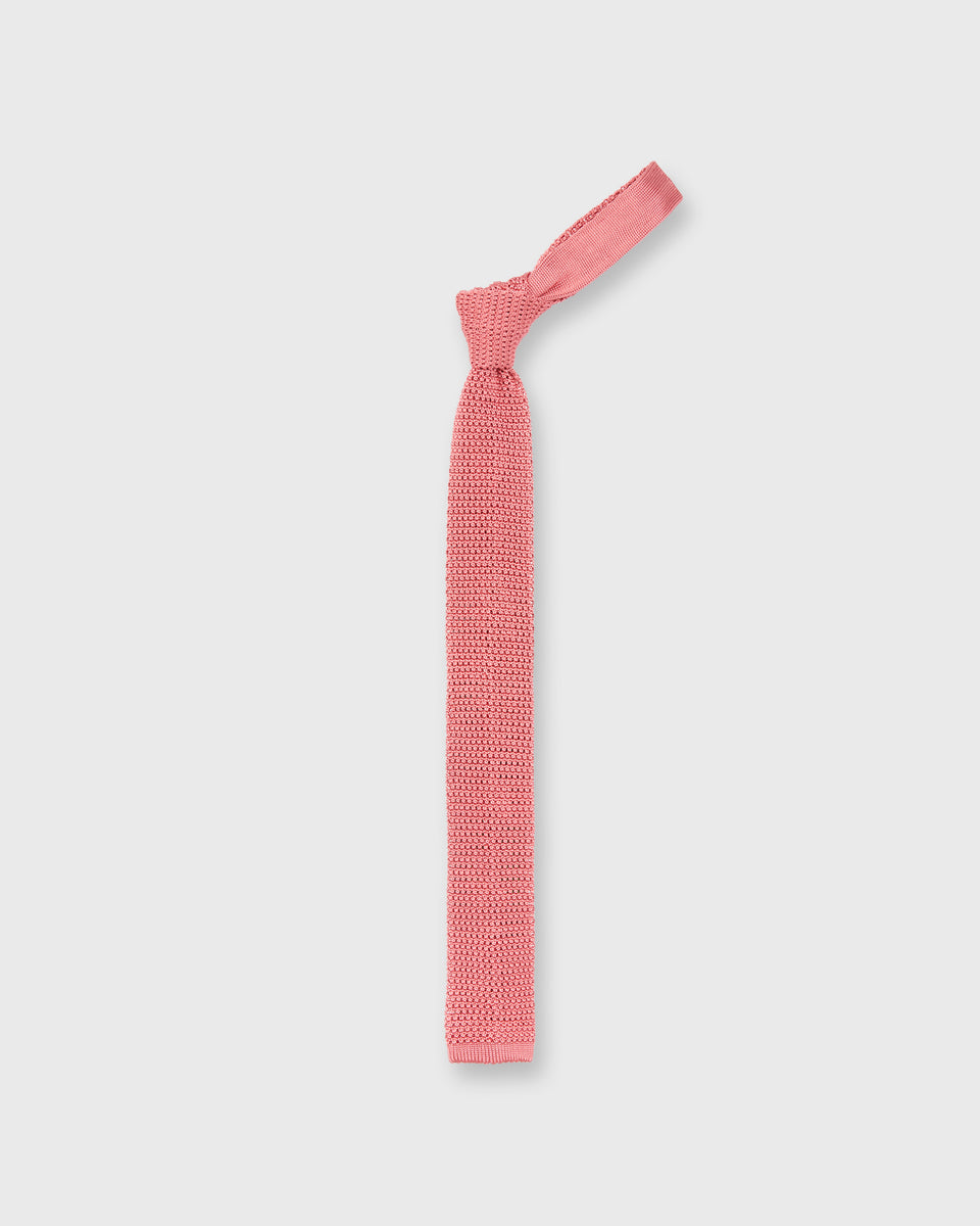 Silk Knit Tie in Coral | Shop Sid Mashburn