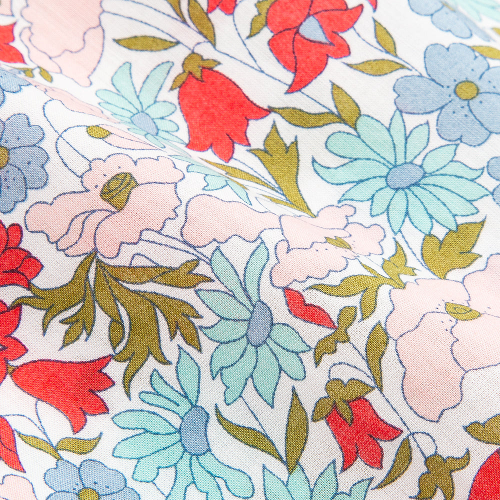 Lena Slip in Pink/White/Blue Lola Isabel Liberty Fabric | Shop Ann Mashburn