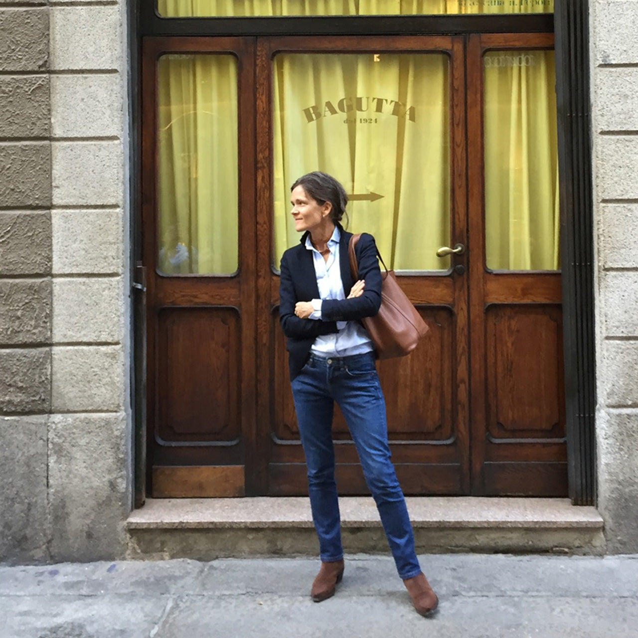 The Navy Knit Jacket