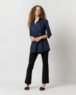 Load image into Gallery viewer, Designer Tunic in Navy Poplin
