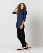 Load image into Gallery viewer, Designer Tunic in Navy Poplin
