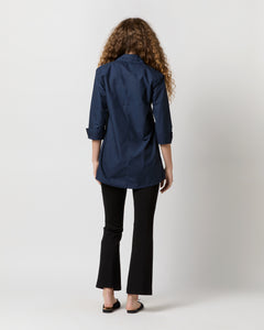 Designer Tunic in Navy Poplin