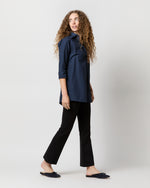 Load image into Gallery viewer, Designer Tunic in Navy Poplin
