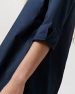 Load image into Gallery viewer, Designer Tunic in Navy Poplin
