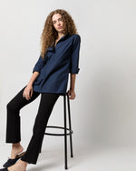 Load image into Gallery viewer, Designer Tunic in Navy Poplin
