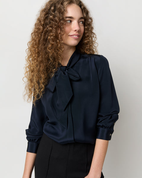johnsmedley SILK DECIN BOWTIE BLOUSE