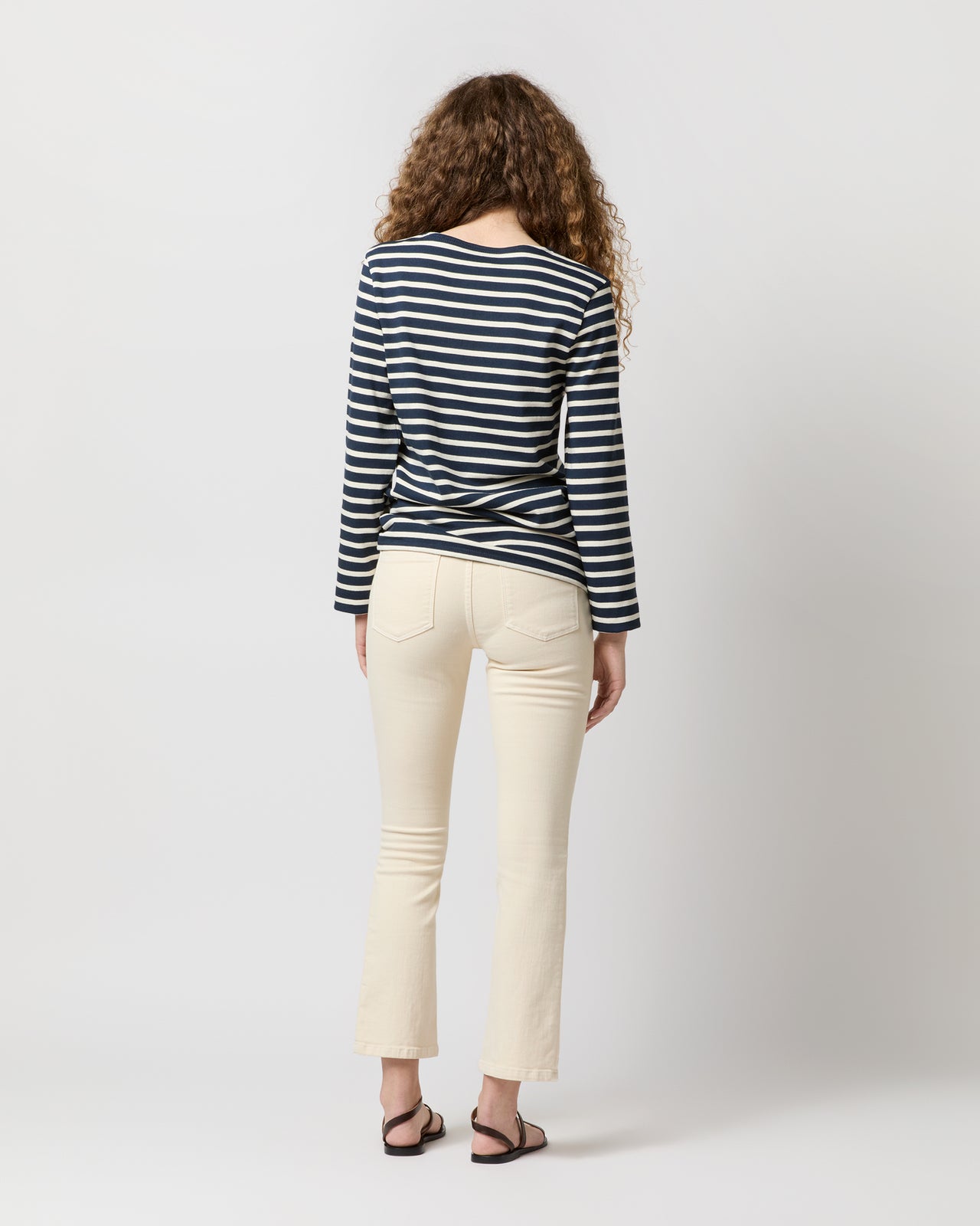 Modern Meridien Tee in Marine/Ecru Stripe