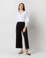 Load image into Gallery viewer, Faye Wide-Leg Cropped Pant in Black Ponte Knit
