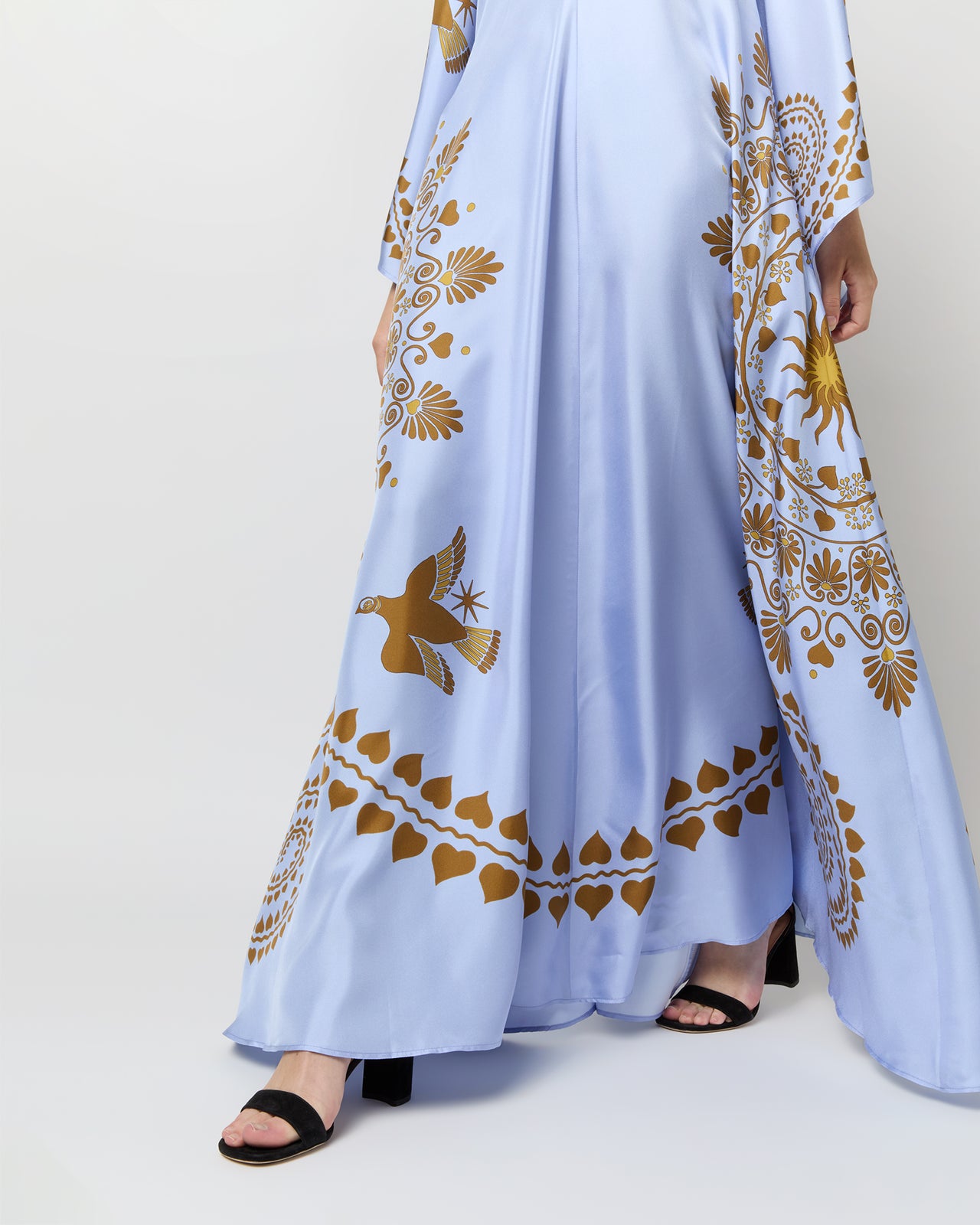Magnifico Dress in Light Blue Olympus Place Silk Twill | Shop Ann Mashburn